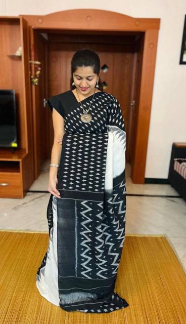 Sckr Ikkat A Party wear saree wholesaler in Hyderabad